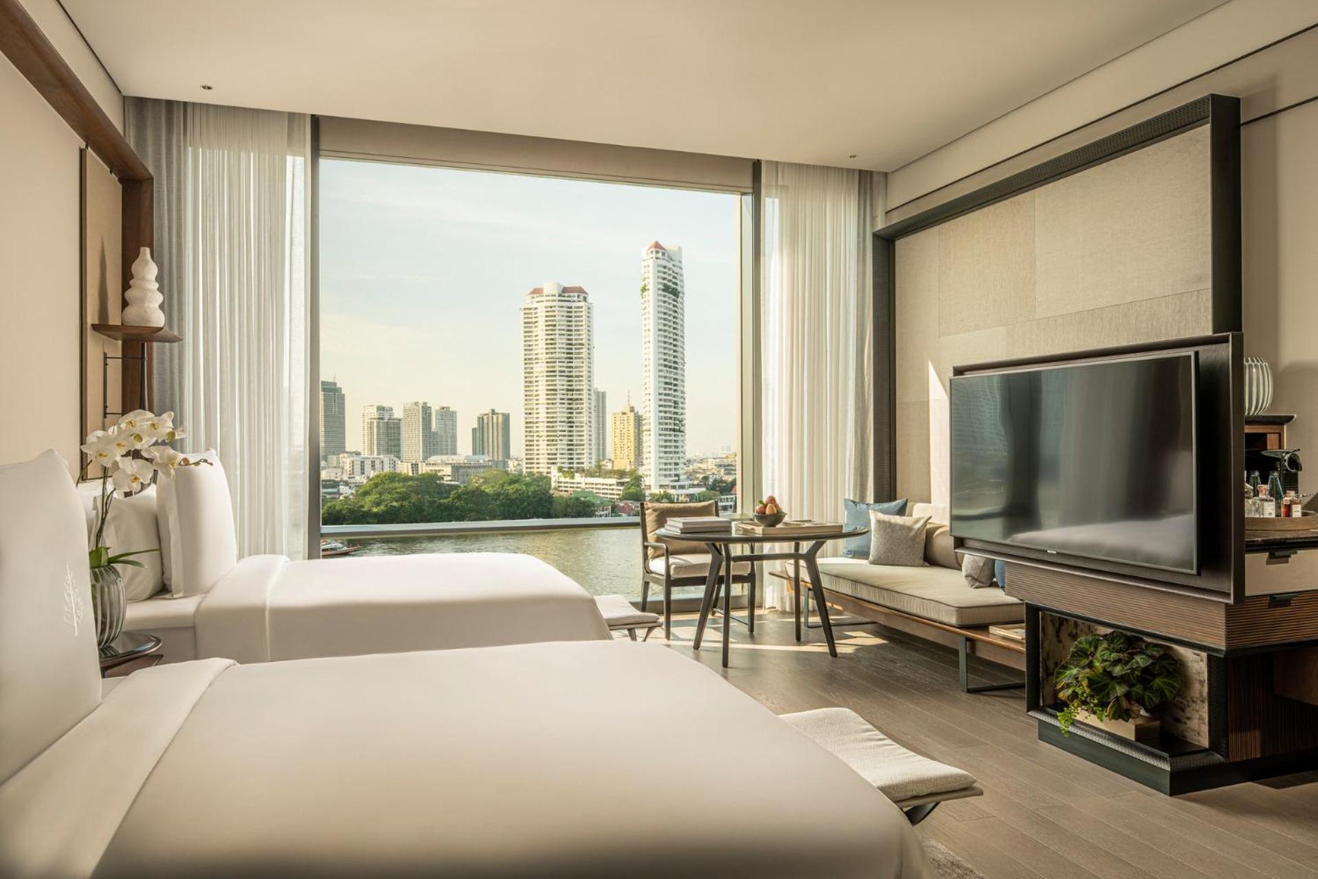 Premier Zweibettzimmer mit Flussblick